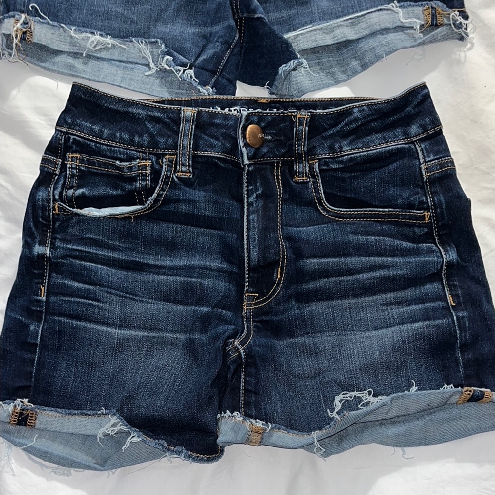 American Eagle Dark Wash Denim Shorts